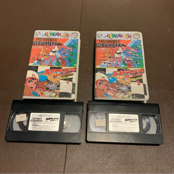 MIGHTY HERCULES / SPEED RACER VOLUME 1 1985 (Cinema Kid) 2 cartoons V 1&2 vhs! - Picture 2 of 5